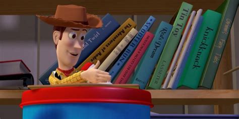 Every Toy Story Easter Egg On Andys Bookshelf Explained