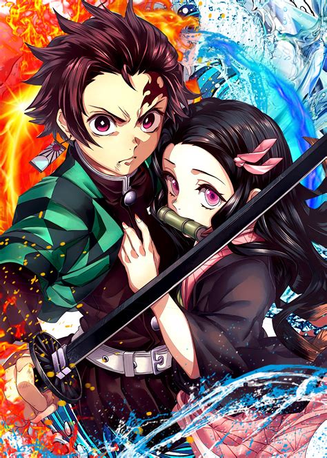 Unique anime designs on hard and soft cases and covers for iphone 12, se, 11, iphone xs, iphone x, iphone 8, & more. $39 Demon Slayer (Tanjiro & Nezuko) Metal Poster in 2020 | Anime demon, Slayer, Slayer anime