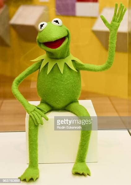 Kermit The Frog At The Press Preview Of The Jim Henson Exhibition
