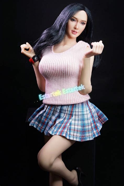 Estartek 1 6 Sexy Pink Sweater Lange Skirt Set For Phicen Jiaoudoll Tbleague Uniquedoll Action