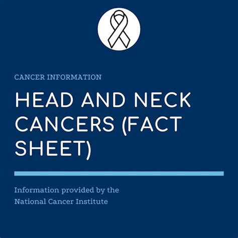 Head And Neck Cancers Fact Sheet National Cancer Institute Nci