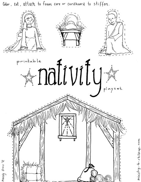 Wonderful Counselor Christmas Nativity Coloring Pages Christmas