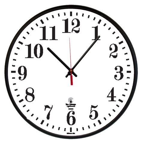 1275 Black Electric Slimline Commercialresidential Wall Clock