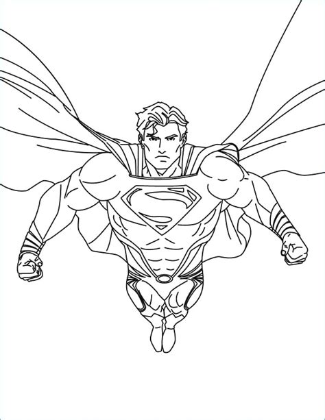 Superman Flying Coloring Pages At Getdrawings Free Download