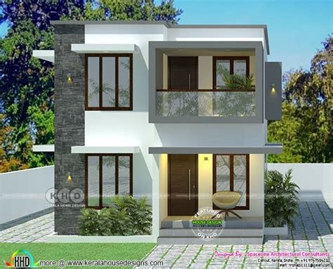 Simple Low Cost House In 2 Cents Of Land Area Minimal House Design