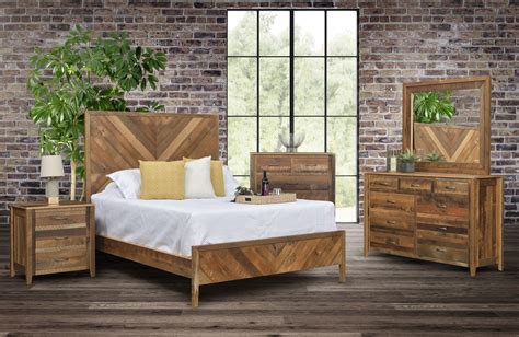 Shefford Reclaimed Bedroom Set Barnwood Rustic Bedroom Furniture