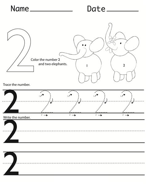 Writing Numbers Worksheet For Kids 676