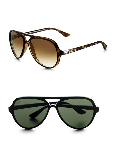 ray ban aviator sunglasses in tortoise black for men lyst