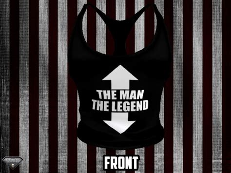 Second Life Marketplace Flawed Aesthetic The Man The Legend Tank Top