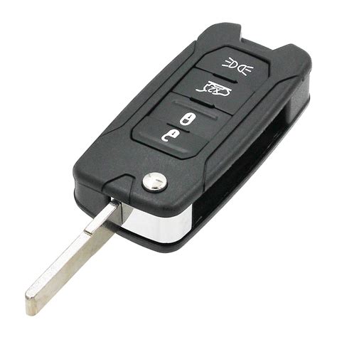 Replacement Flip Remote Key Shell Case Fob 4 Button For Jeep Renegade