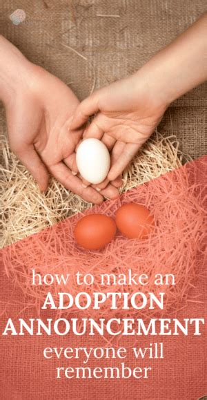 How Make An Adoption Announcement