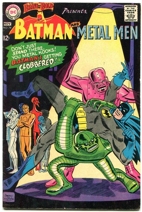 Brave And The Bold 74 1967 Batman Metal Men Dc Silver Age Vg