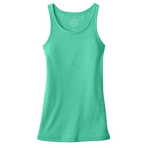 The Children Girls Easy To Match Tank Tops Xs 4 Green Athletic