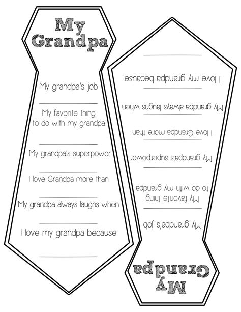 Free Fathers Day Printables For Grandpa Free Printable Templates