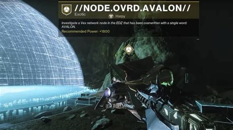 Hur Man Slutför Nodeovrdavalon Secret Exotic Mission In Destiny 2