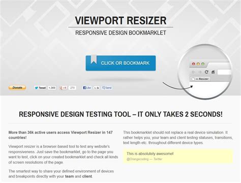 Viewport Resizer Responsive Design Bookmarklet Viewport Resizer Is A