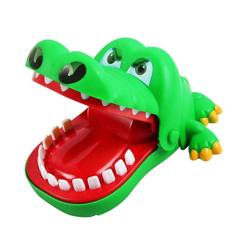 155cm Kids Funny Crocodile Bite Finger Toy Children Cartoon Plastic