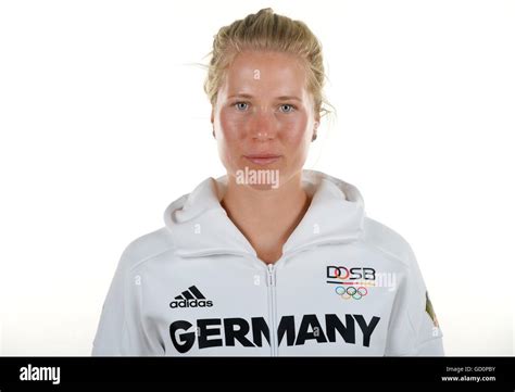 Julia Lier Poses At A Photocall During The Preparations For The Olympic Games In Rio At The