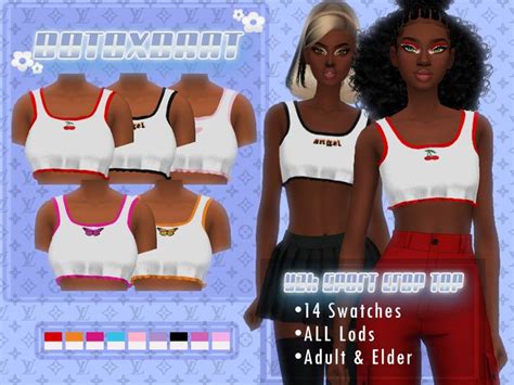 B0t0xbrat On The Sims Resource Sims 4 Y2k Cc Indie In 2021 Sporty