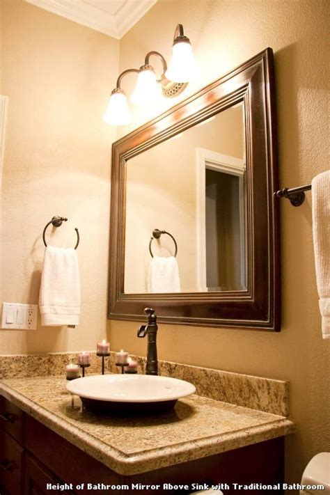 Bathroom Vanity Light Height Above Mirror Bathroom Vanity Light