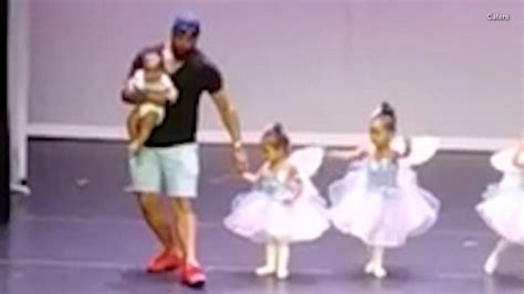 devoted dad dances with 2 year old daughter to ease her stage fright dancing dad dance dads