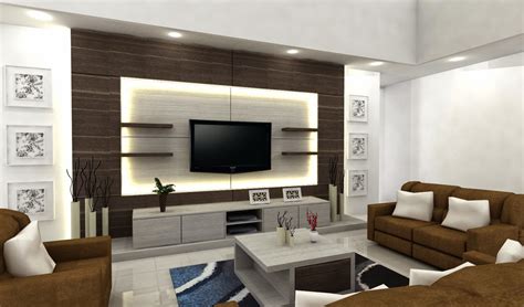 Myhome Interior Design Tv Set And Ruang Keluarga
