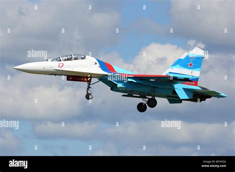 Su 27ub Jet Fighter Of The Russian Air Force Stock Photo Alamy