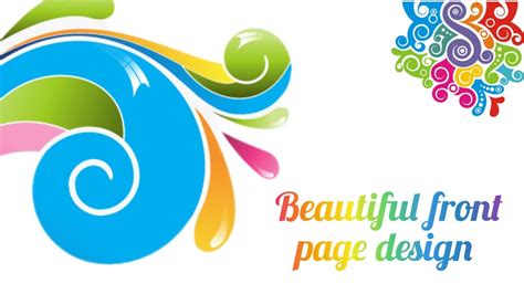 Beautiful Front Page Design Title Page Design Youtube