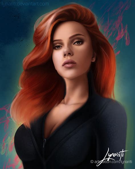 Artstation Scarlett Johansson As Black Widow