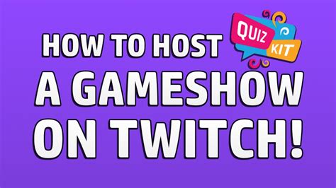 How To Host A Live Gameshow On Twitch Using Quiz Kit Youtube