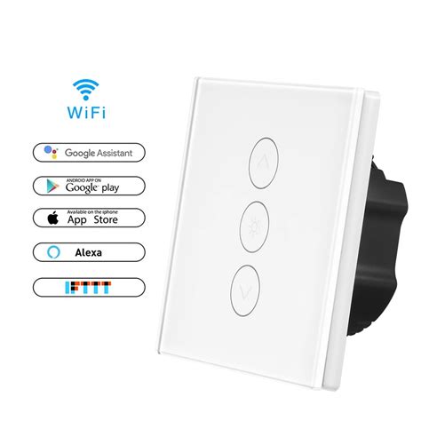 Wireless Wall Switch Euukus Standard Smart Wifi Dimmer Switch 1 Gang