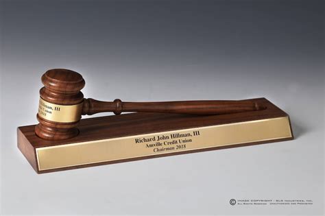 Personalized Engraved Gavel Set With Solid Walnut Presentation Etsy
