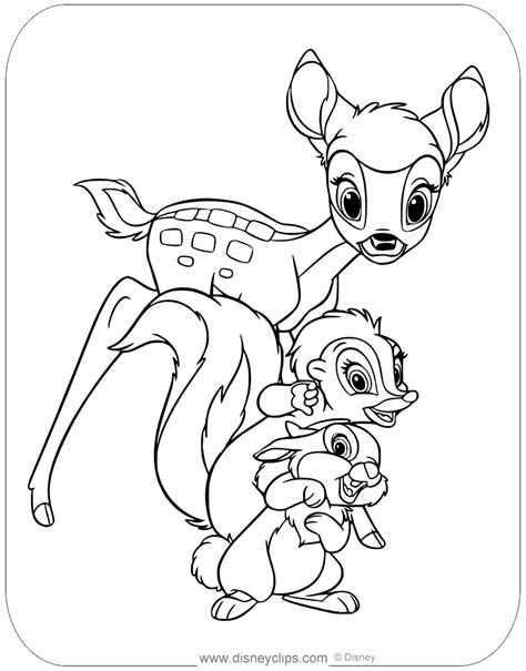 Your kids will love it. Bambi Coloring Pages (4) | Disneyclips.com