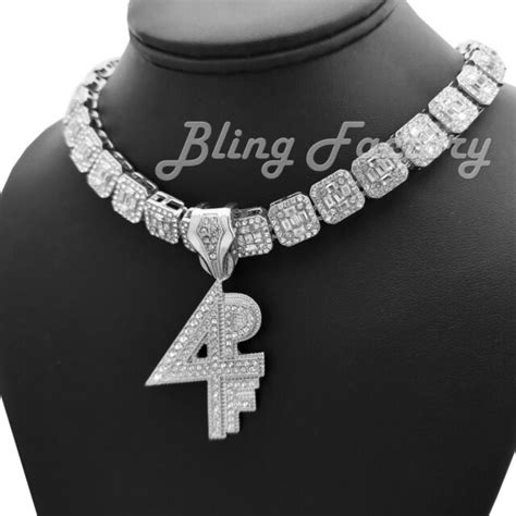 Lil Baby 4pf Pendant And 16 18 Full Iced Choker Bust Down Chain Hip Hop