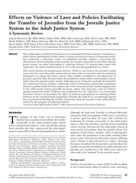 pdf effects on violence of laws and policies facilitating the transfer of juveniles from the