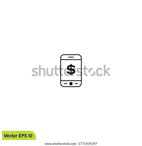Mobile Banking Icon Illustration Vector Eps Stock Vector Royalty Free