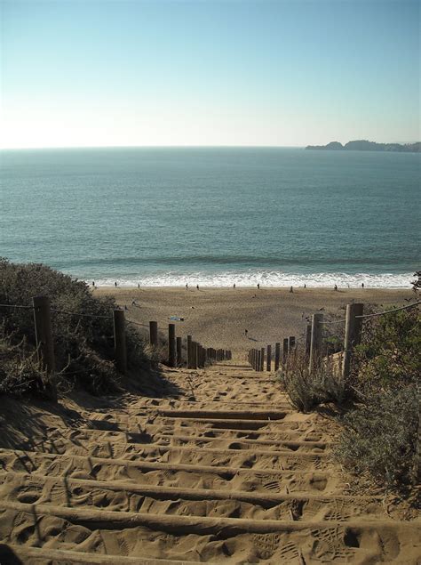 baker beach sand ladder daniel ramirez flickr