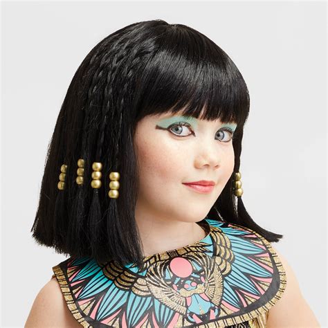 Halloween Girls Cleopatra Halloween Costume Wig Hyde And Eek