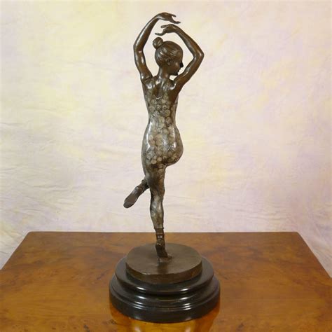 Art Deco Bronze Sculpture Dancer Statues