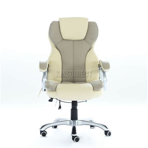 westwood luxury 6 point massage office computer chair reclining mc8074 cream ebay