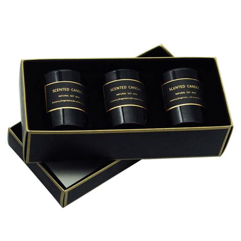 Premium 3 And 4 Jars Rigid Candle T Packaging Set Boxes Candle Packaging Cheap Custom Boxes