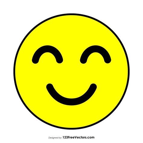 Flat Slightly Smiling Face Emoji Emoji Smile Face Graphic Image