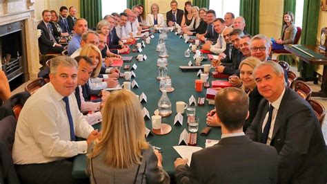 Theresa Mays New Look Cabinet Meets Amid Brexit Turmoil Bbc News