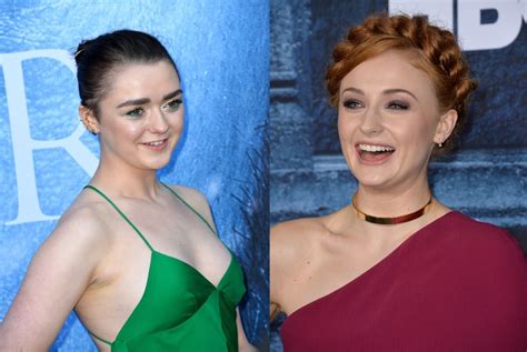 Maisie Williams And Sophie Turner Kept Making Out On The Set Of Game Of