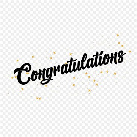 Congratulations Word Png Image Congratulations Lettering Word Black