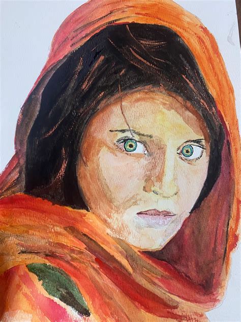 The Afghan Girl Painting Hobbies And Toys Stationery And Craft Art