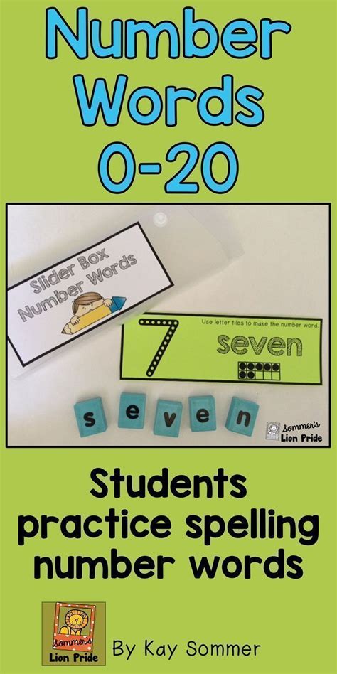 Number Words 0 20 Number Words Teaching Numbers Free Math Lessons