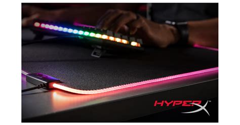 New Hyperx Pulsefire Mat Rgb Mouse Pad Brightens The Gaming World