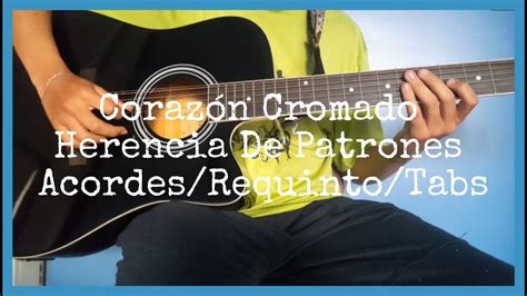 Corazón Cromado Herencia De Patrones Guitarra Tutorial Requinto