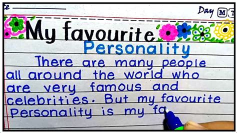 My Favourite Personality Essay In English Essay On My Favourite